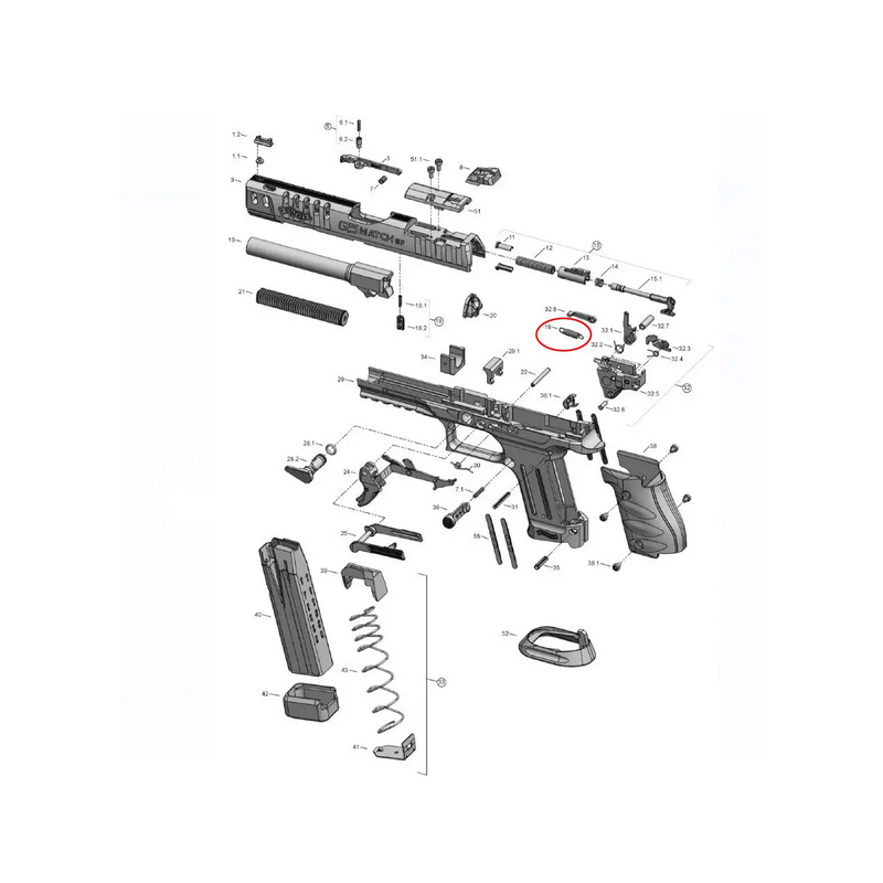 Walther RESSORT DE DETENTE POUR WALTHER 73-624338