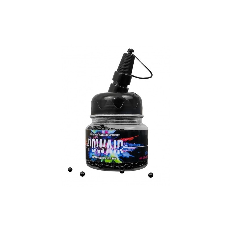 BILLES d'ACIER POWAIR BB NOIRES par 1500 - Cal. 4.5