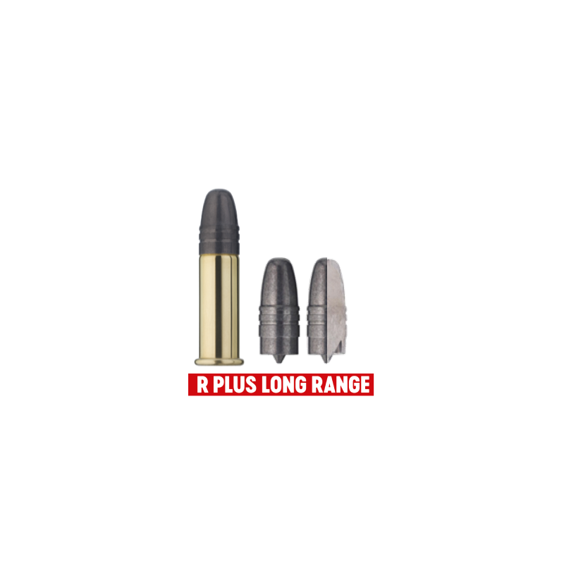 Cartouches RWS R PLUS LONG RANGE Calibre 22LR - Boite de 50 unités