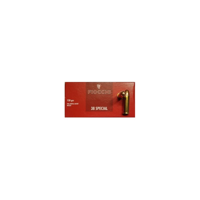cartouche Fiocchi 38 special FMJ -158gr - x50