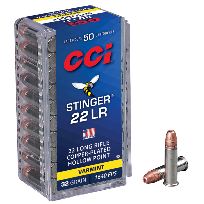 CCI C/22LR Stinger Hyper Velocity 32 Grains - Boite de 50