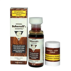 Huile SCHERELL'S SCHAFTOL pour bois foncé - 50ml