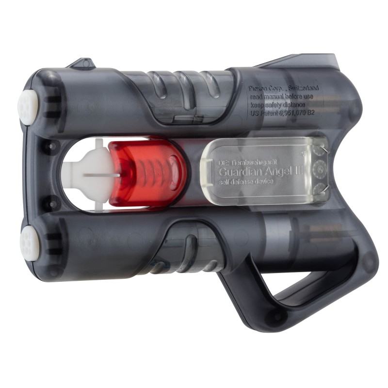 GUARDIAN ANGEL III NOIR AVEC CROSSE PISTOLET DEFENSE AU GAZ