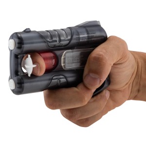 GUARDIAN ANGEL III NOIR AVEC CROSSE PISTOLET DEFENSE AU GAZ