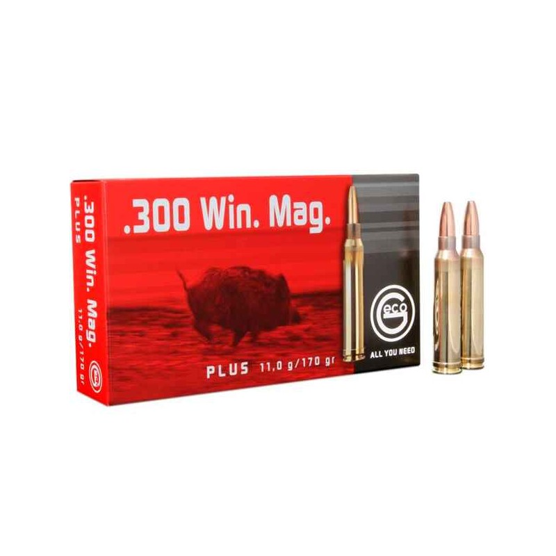 Cartouches GECO Calibre 300 WIN MAG. PLUS 170grs - Boite de 20 unités