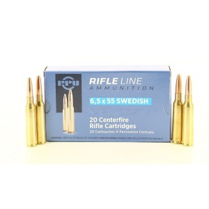 Cartouches PPU Calibre 6,5x55 SWEDISH HPBT 120grs - Boite de 20 unités