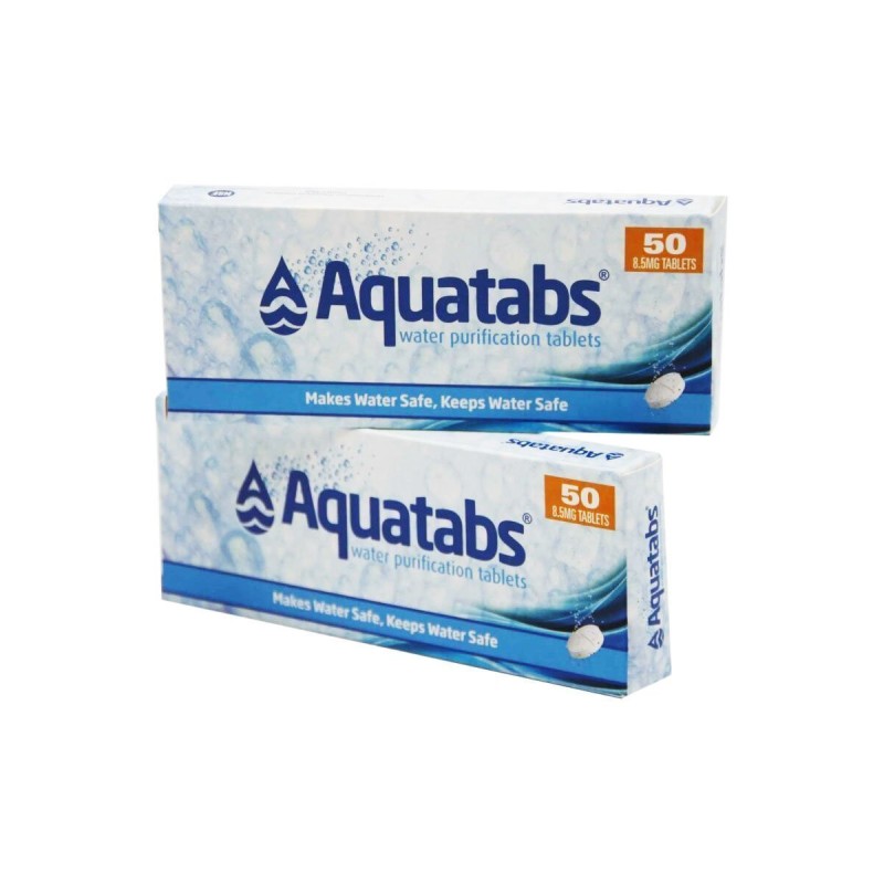 Aquatabs Tablettes de purification d'eau 2x50