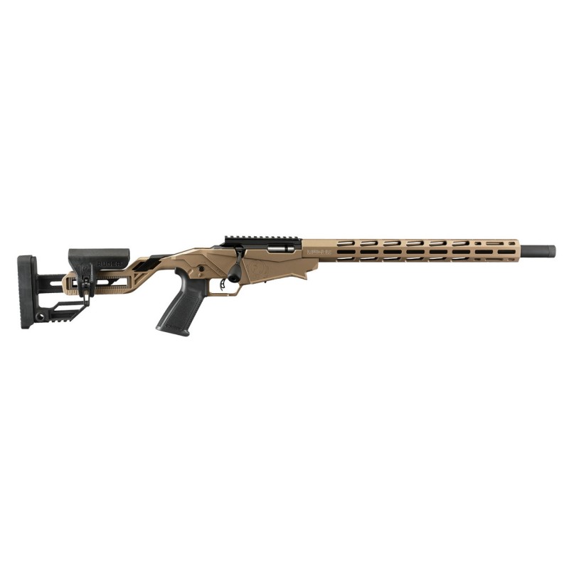 CARABINE  RUGER RPR PRECISION RIMFIRE .22LR CANON 18" (46CM) FILETE 1/2-28" MARRON BRONZE