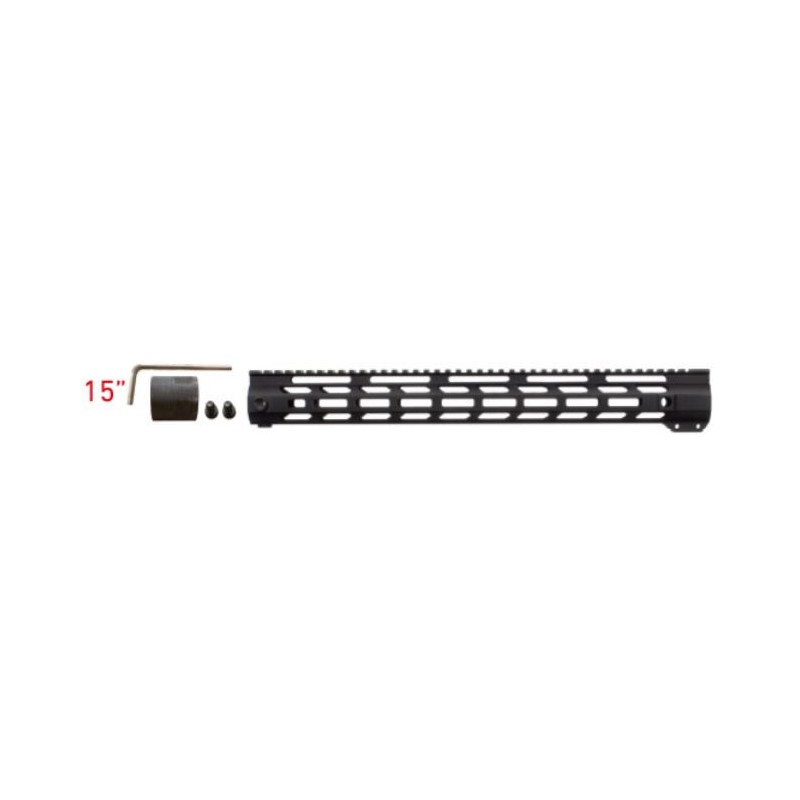 Garde-mains de marque SABER GEARS avec barrel-nut - AR15/M4 - 15" (38 cm) / KEY-201-15