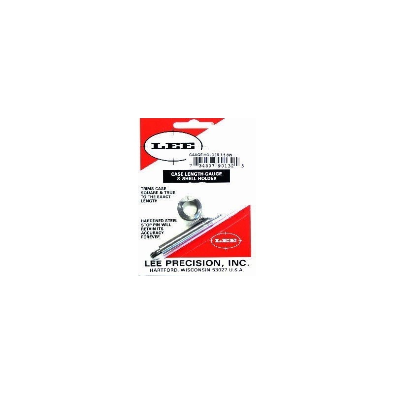 Lee Case Length Gauge Shell Holder CAL: 7.5 SWISS (PILOTE DE LONGUEUR ET SUPPORT POUR RACCOURCISSEUR D'ETUIS)