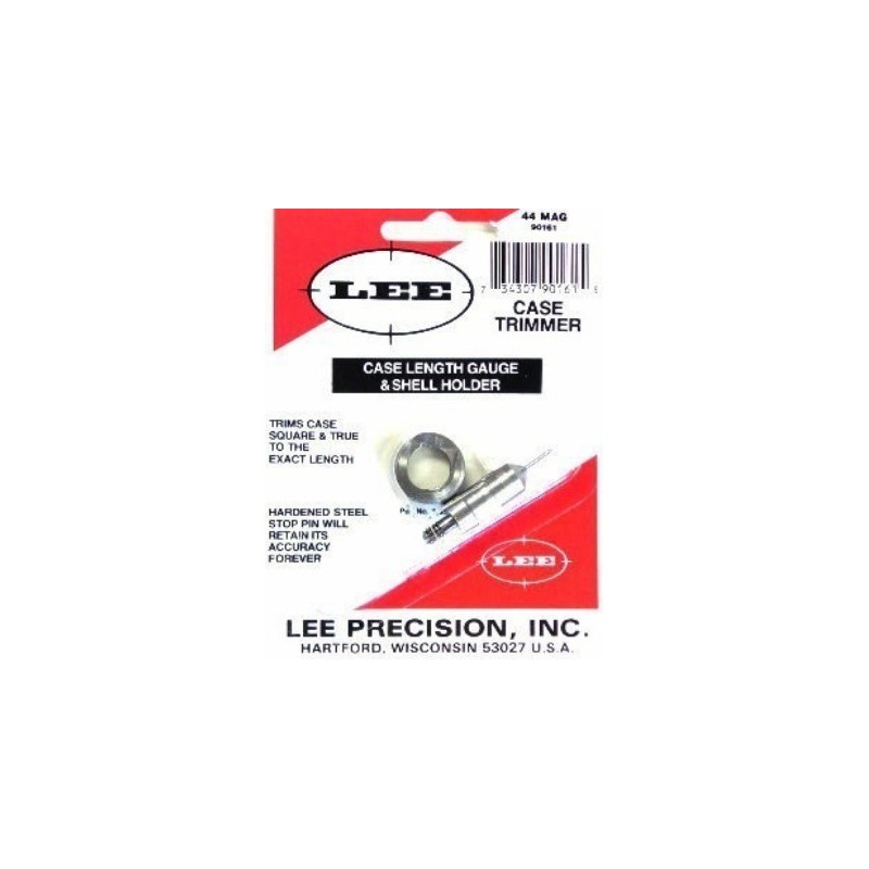 Lee Case Length Gauge Shell Holder CAL: 44 MAG (PILOTE DE LONGUEUR ET SUPPORT POUR RACCOURCISSEUR D'ETUIS)