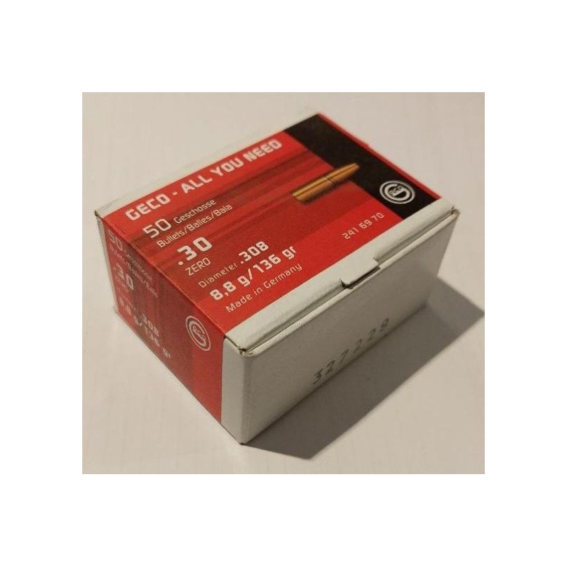 Ogives GECO PLUS - Cal. 30 - dia .308 - 170grs - 11g - Boite de 50 unités
