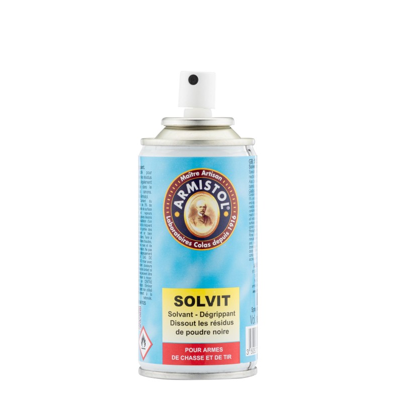 Armistol - Spray solvant dégripant poudre noire Solvit - 150ML