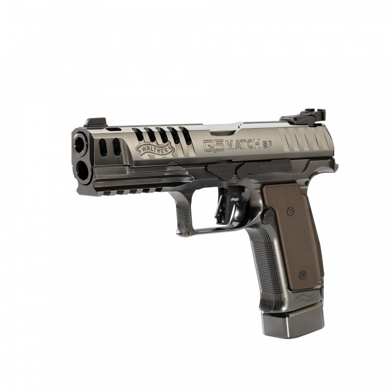 PISTOLET WALTHER Q5 MATCH SF BLACK DIAMOND - CAL 9X19para, Canon 5" - 17 COUPS
