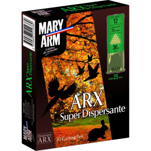 Cartouches MARY ARM ARX Super Dispersante Cal. 12/70 36grs BG n°7 x10