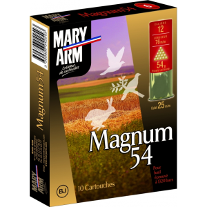 Cartouches MARY ARM MAGNUM 54 - Cal12/76 54gr BJ X10