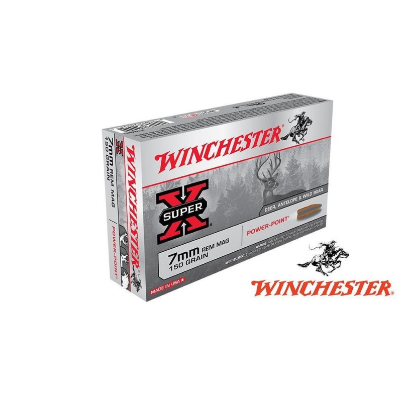 WIN. 7mm Rem Mag SUPER X POWER POINT150 grs X20
