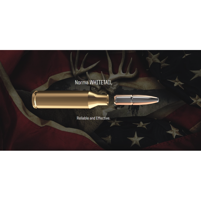 Cartouches Norma Whitetail 7MM REM MAG 130GRAINS 9.7g X20