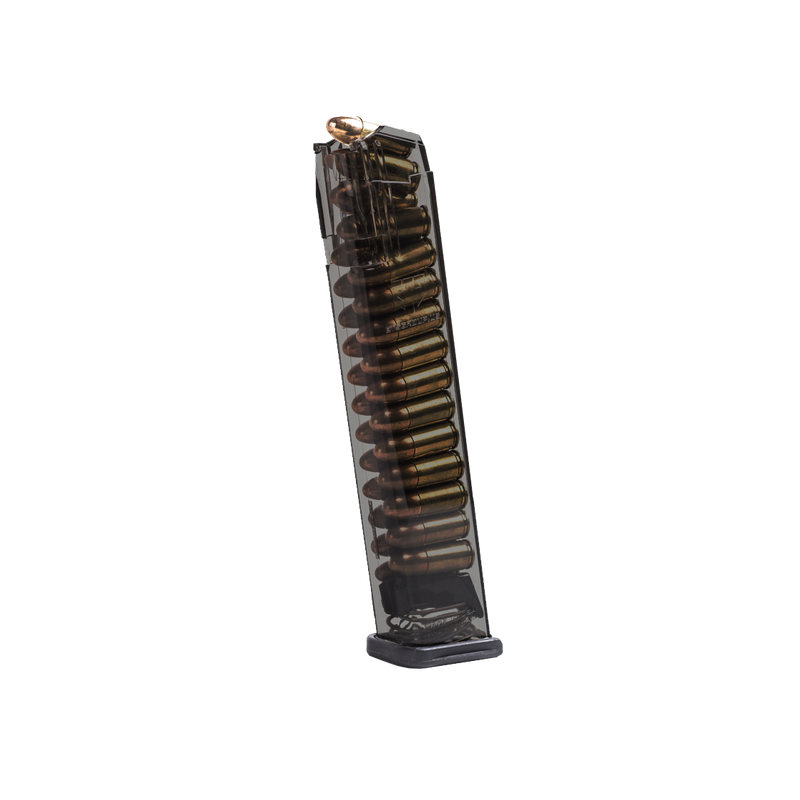 CHARGEUR ETS Carbon Smoke 27 coups (9mm) pour SG9, Glock 26/19/19x/17/17L/34/