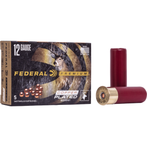 Cartouches Chevrotines Federal Cuivrées 12/70 9 Grains N°00Buck X5