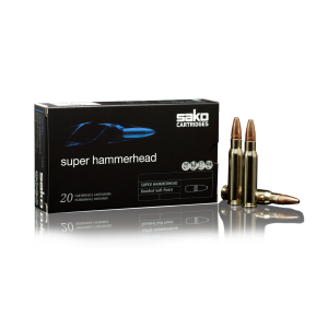 Cartouches SAKO SUPER HAMMERHEAD 30-06 SPRING. Soft Point 180grs 236A - Boîte de 20 unités