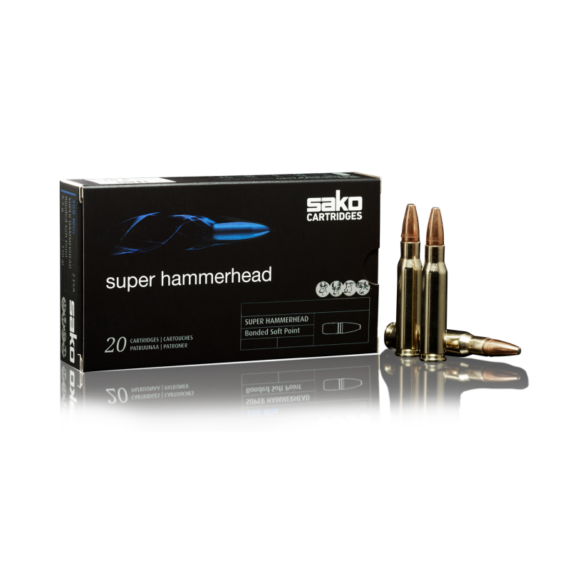 Cartouches SAKO SUPER HAMMERHEAD 30-06 SPRING. Soft Point 180grs 236A - Boîte de 20 unités