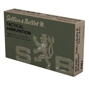 Cartouches Sellier & Bellot 300 AAC Blackout  FMJ TACTCAL 124grs - Boite de 20 cartouches