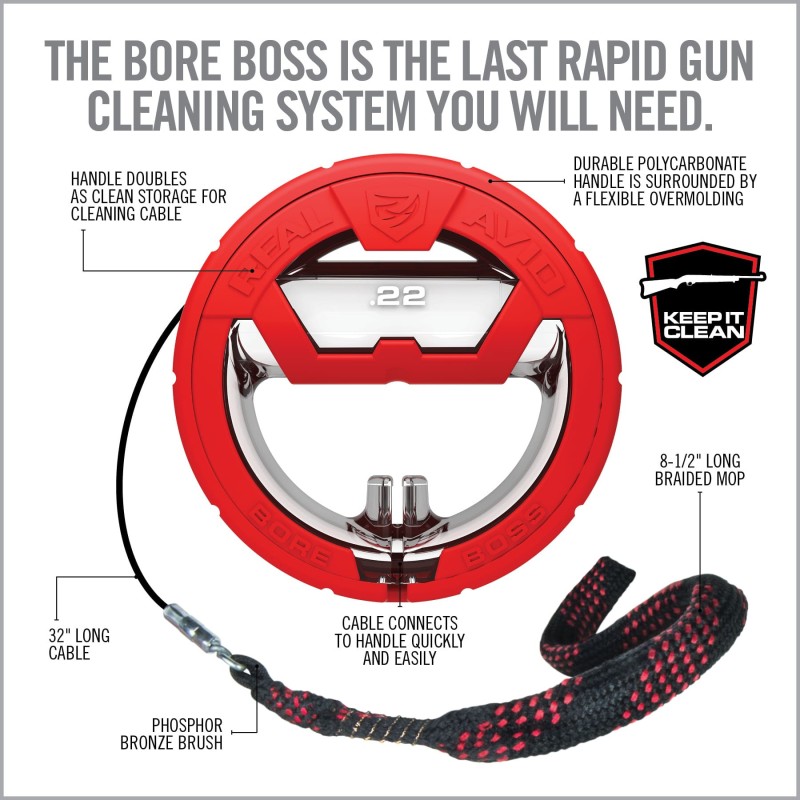 REAL AVID - CABLE DE NETTOYAGE BORE BOSS - CAL .22