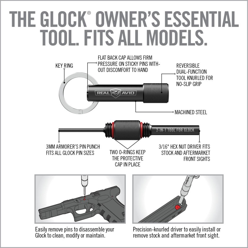 REAL AVID - OUTIL 2 EN 1 GLOCK