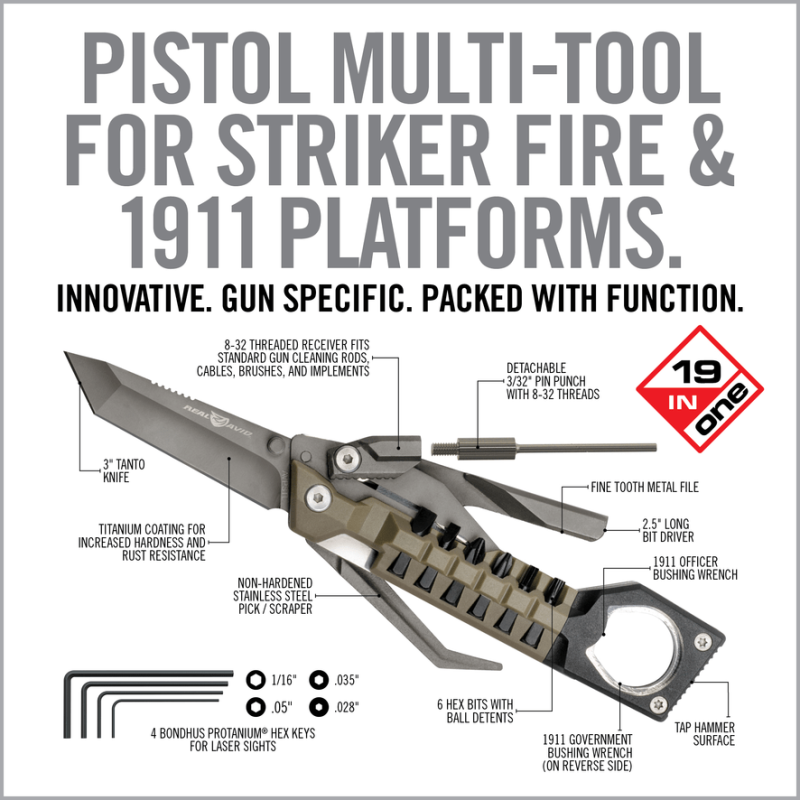 REAL AVID - OUTIL MULTIFONCTION POUR ARME DE POING