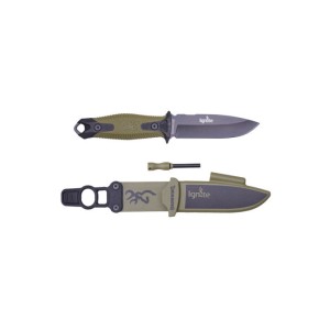 COUTEAU BROWNING IGNITE LAME FIXE COULEUR VERT - 10CM