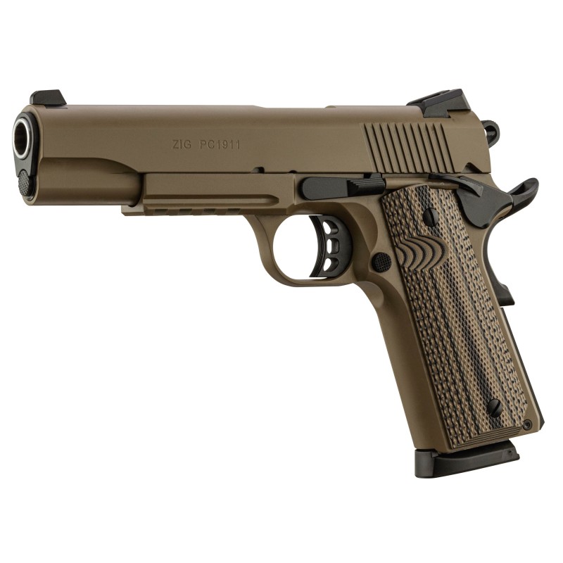 PISTOLET TISAS ZIG PC 1911 FDE - 45 ACP - 8+1 COUPS