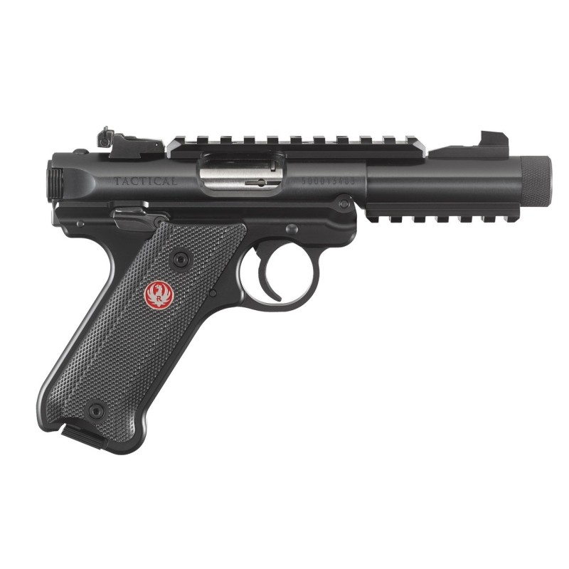 PISTOLET RUGER MARK IV TACTICAL - Cal: 22LR 4.4" 10Cps Fileté: 1/2x28