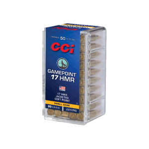 CARTOUCHES CCI - 17 HMR GAMEPOINT - 20 GRAINS - BOITE DE 50