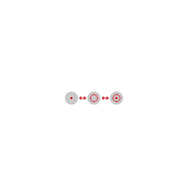 POINT ROUGE HOLOSUN EPS - RETICULE ROUGE 2MOA DOT/ 32MOA CIRCLE DOT - PANNEAU SOLAIRE