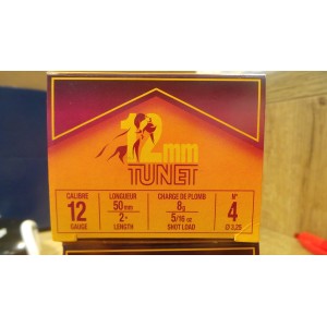 Cartouches TUNET 12 mm Petit Gibier n°4