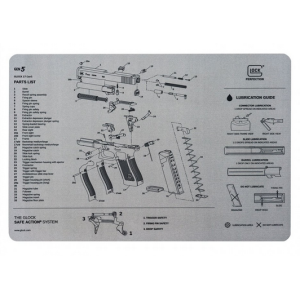 Tapis Glock de démontage et d'entretien gris GEN 5