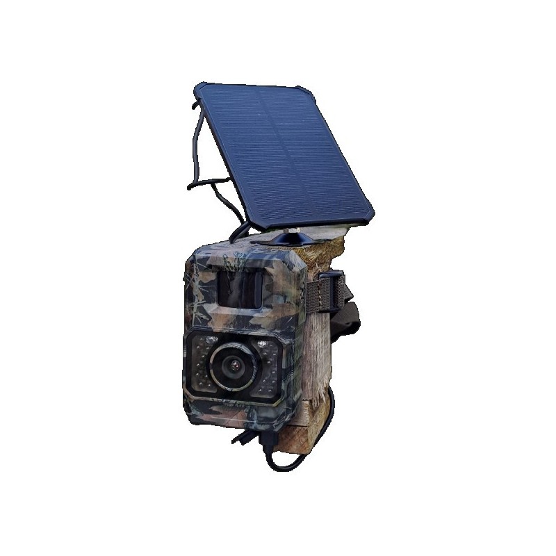 PIEGE PHOTO ET VIDEO avec autonomie photovoltaïque AVEC TRANSMISSION WIFI.
