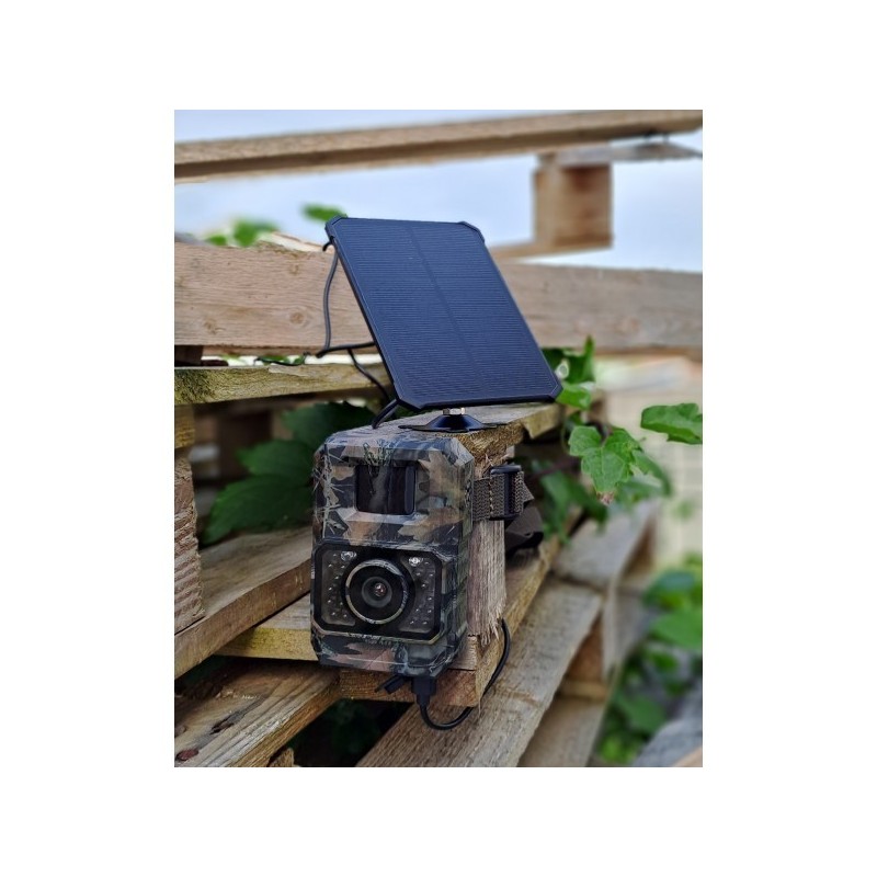 PIEGE PHOTO ET VIDEO avec autonomie photovoltaïque AVEC TRANSMISSION WIFI.