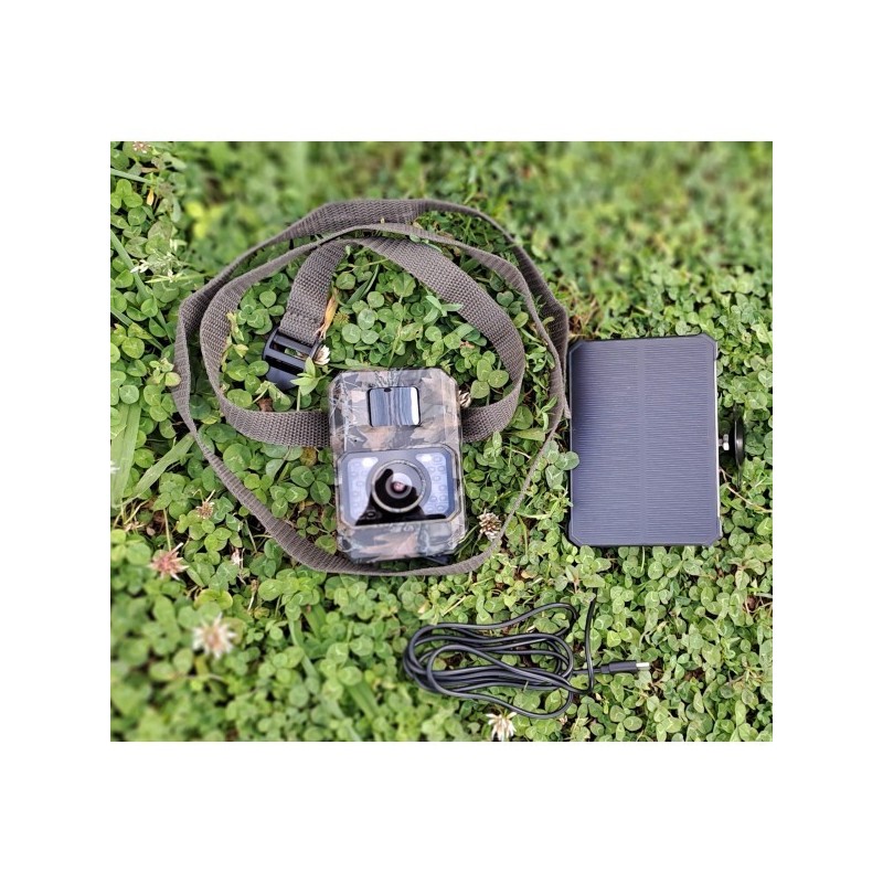 PIEGE PHOTO ET VIDEO avec autonomie photovoltaïque AVEC TRANSMISSION WIFI.