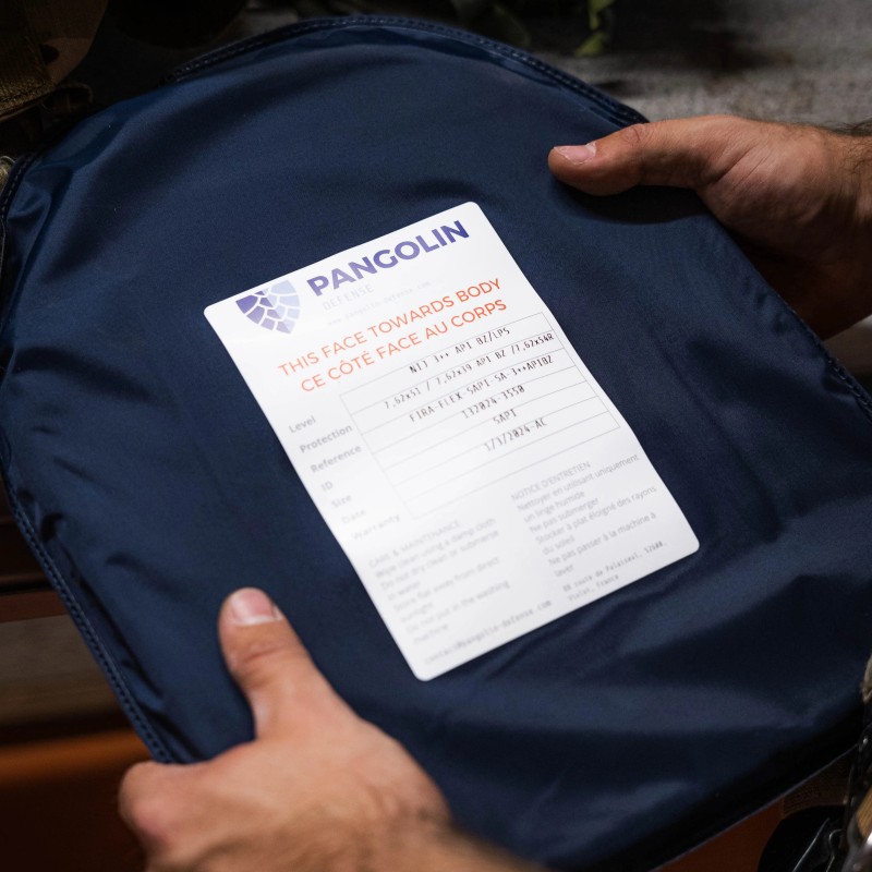 PLAQUE PANGOLIN DEFENSE STAND ALONE FI/RA FLEX™ - NIJ 3++ APIBZ/VPAM 8