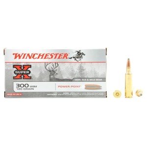 20 munitions Winchester Super X 180 Gr, cal .300 WSM