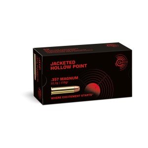 Cartouches GECO Calibre 357 MAGNUM  - Jacketed Hollow Point - 158grs - Boite de 50 unités