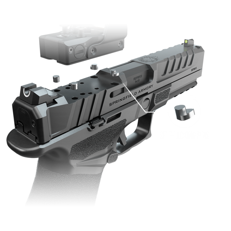 Pistolet Springfield Armory ECHELON hausse tactique 3 points Cal. 9x19mm