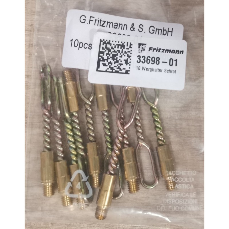 Tire chiffon FRITZMANN - Filetage mâle M5x0,75 - Calibre .38, .45, 20 GA, 410 GA - Réf 33698-01