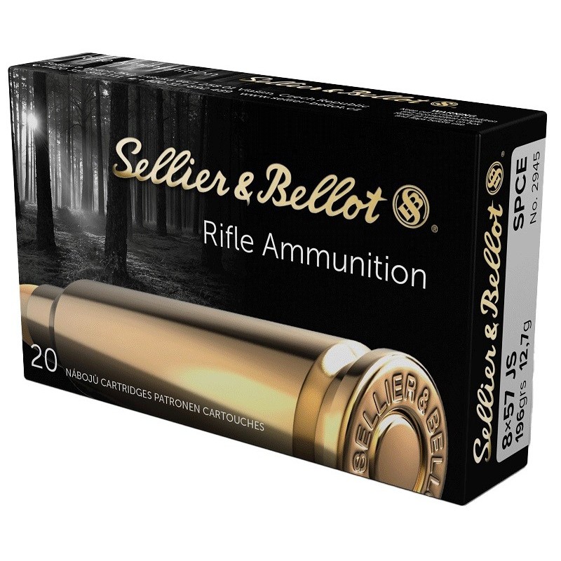 CARTOUCHES SELLIER BELLOT 8x57 JS SPCE 196gr 12.7g