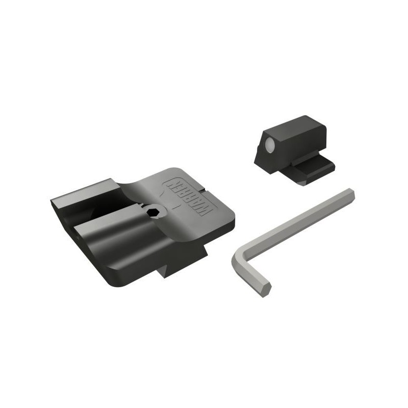 Hausse noire WARREN et guidon point blanc CANIK pour TP9