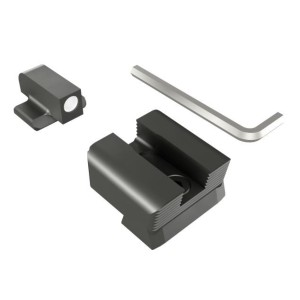 Hausse noire striée et guidon point blanc CANIK pour TP9