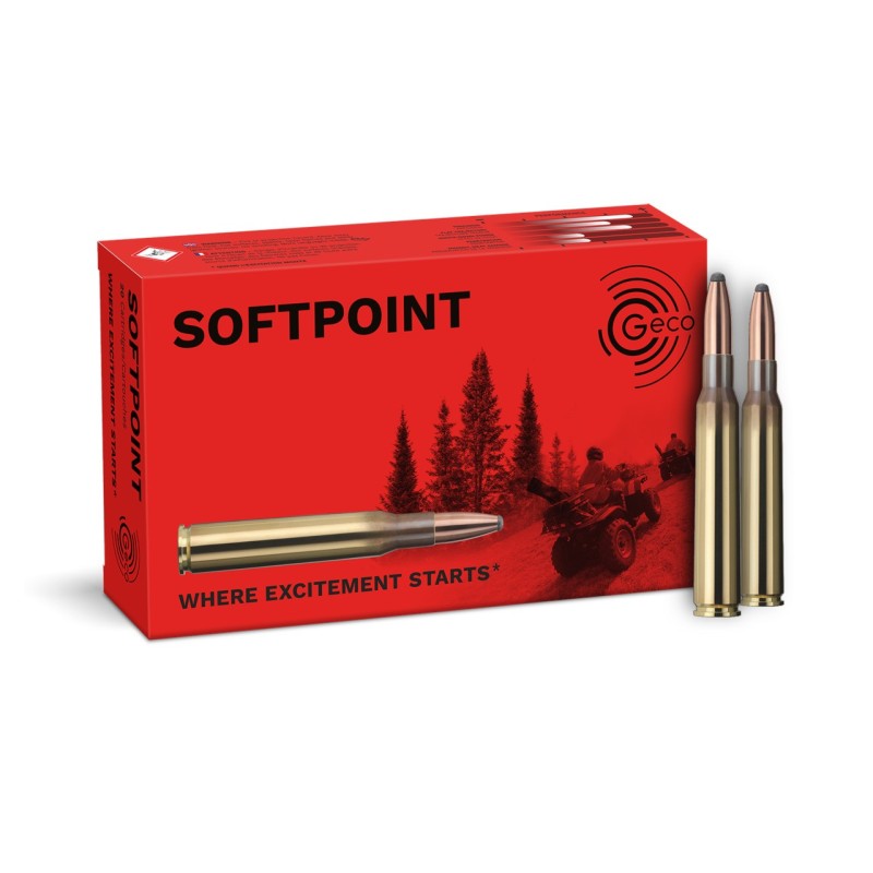 CARTOUCHES GECO SOFTPOINT - cal: 7x64 - Demi-Blindée - 165gr - par 20