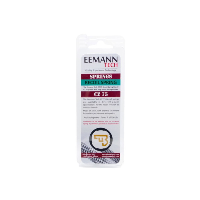 EEMANN TECH RECOIL SPRING 20 LBS (ressort de rappel 9,00kg) POUR CZ 75